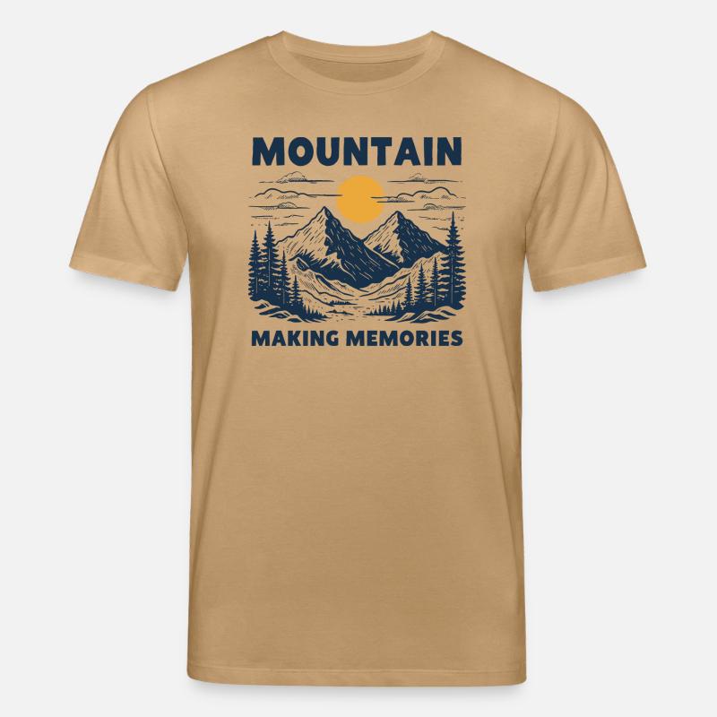 Berge schaffen Erinnerungen - Stanley/Stella Unisex Bio-T-Shirt CREATOR  - Karamell 
