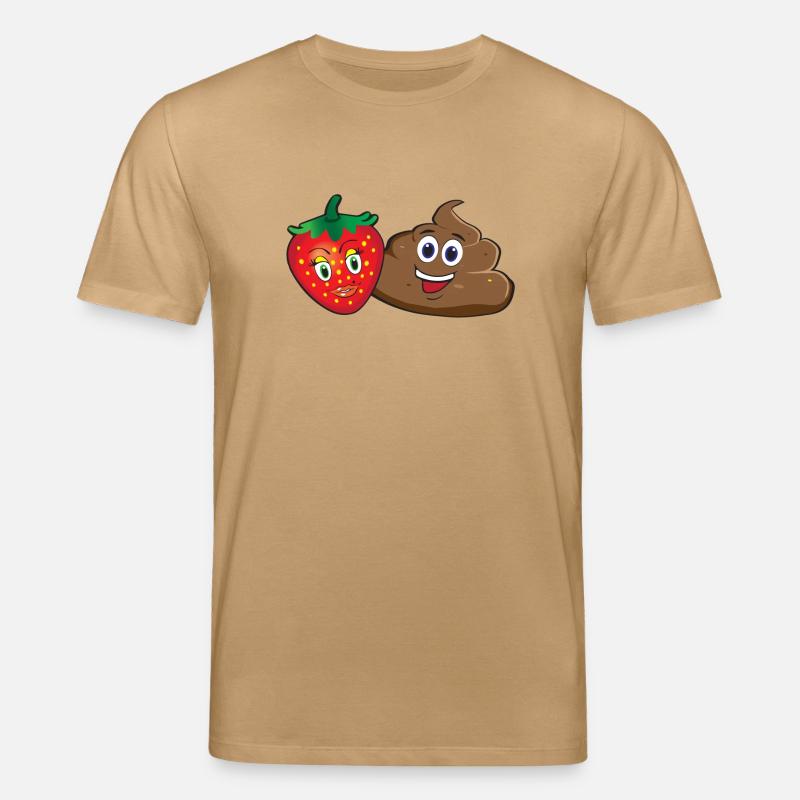 Scheisse mit Erdbeeren - Stanley/Stella Unisex Bio-T-Shirt CREATOR  - Karamell 