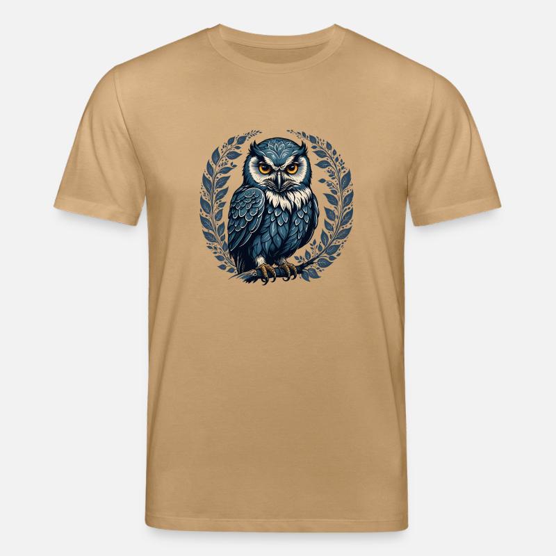 Eine Eule in Ähren - Stanley/Stella Unisex Bio-T-Shirt CREATOR  - Karamell 