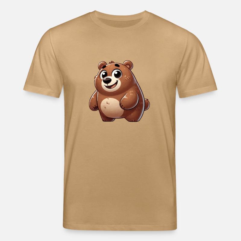 bär comic - Stanley/Stella Unisex Bio-T-Shirt CREATOR  - Karamell 