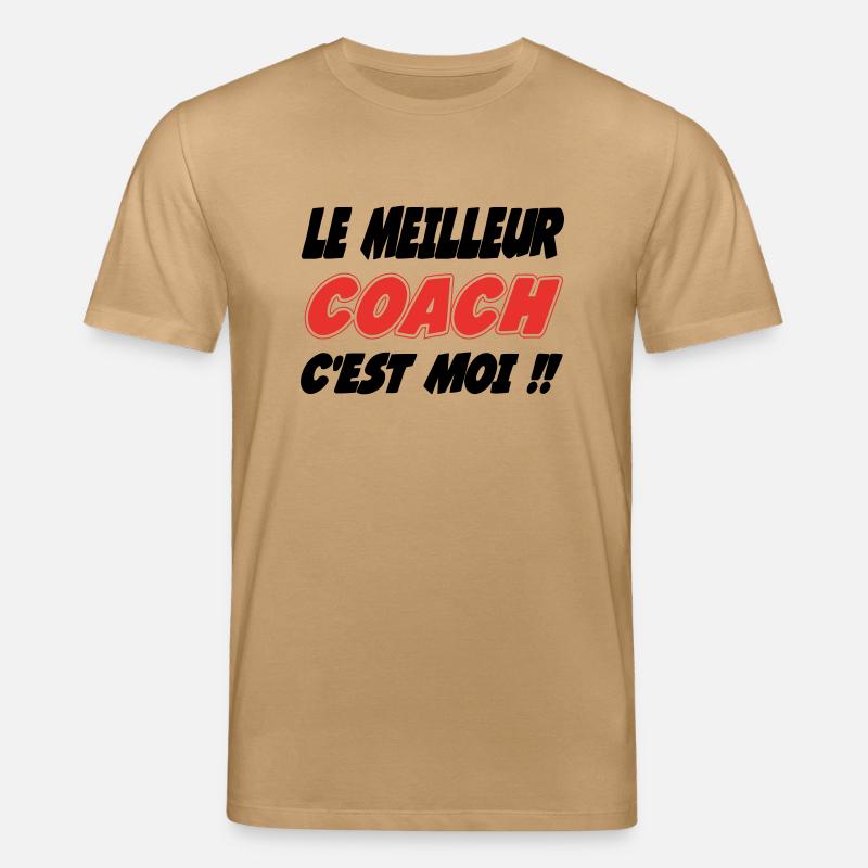 Le meilleur COACH c'est moi !! - T-shirt bio CREATOR Stanley/Stella Unisexe - caramel 