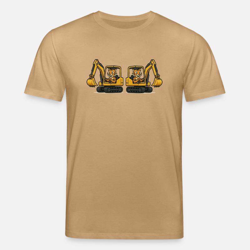 tiger bagger 2 - Stanley/Stella Unisex Bio-T-Shirt CREATOR  - Karamell 