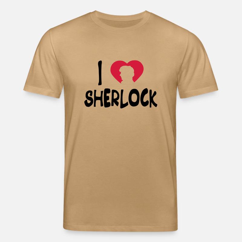 ich liebe sherlock - Stanley/Stella Unisex Bio-T-Shirt CREATOR  - Karamell 