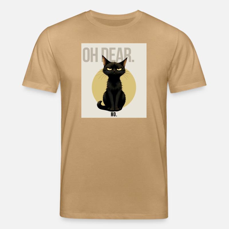 OH DEAR Sarcastic Black Cat Design - Stanley/Stella Unisex Bio-T-Shirt CREATOR - Karamell