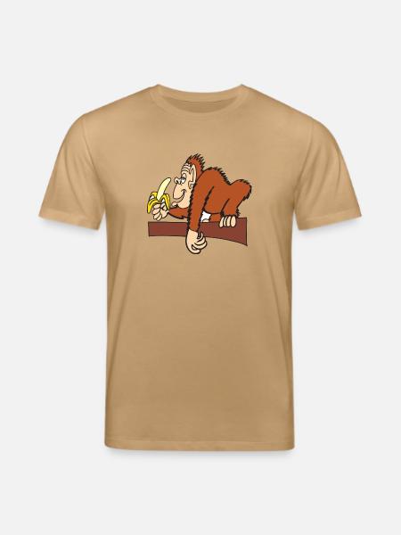 AFFE MIT BANANE! - Stanley/Stella Unisex Bio-T-Shirt CREATOR  - Karamell 