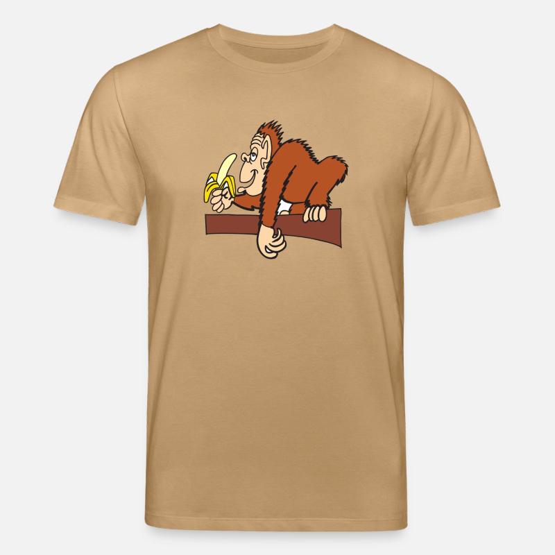 AFFE MIT BANANE! - Stanley/Stella Unisex Bio-T-Shirt CREATOR  - Karamell 