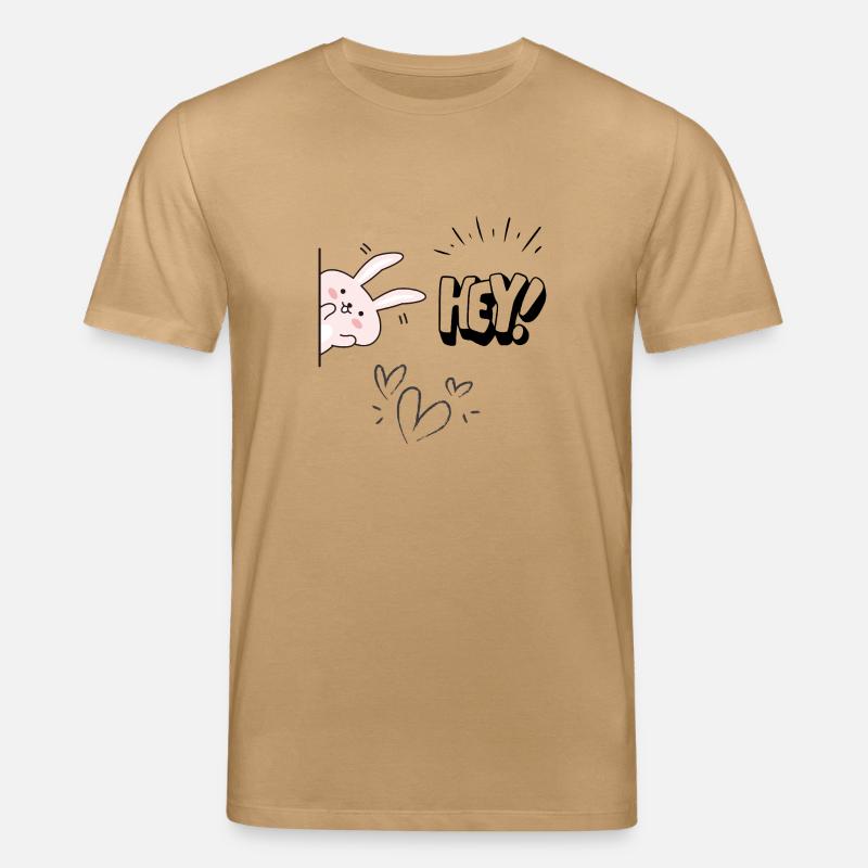 hey! Here I am - Stanley/Stella Unisex Bio-T-Shirt CREATOR  - Karamell 