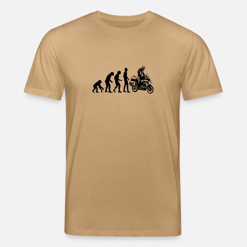 Human Evolution Enduro - Stanley/Stella CREATOR Unisex Organic T-Shirt - caramel 