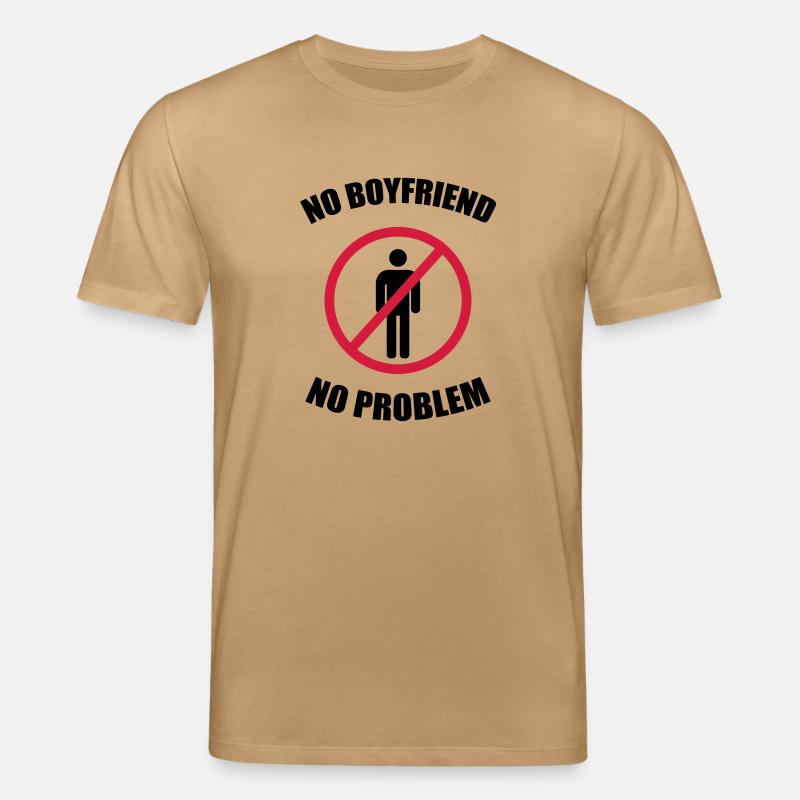 no_boyfriend_no_problem - T-shirt bio CREATOR Stanley/Stella Unisexe - caramel 