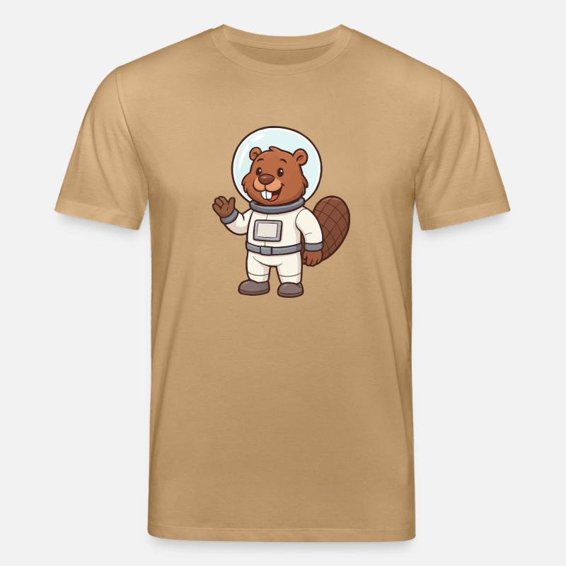 biber astronaut comic - Stanley/Stella Unisex Bio-T-Shirt CREATOR  - Karamell 