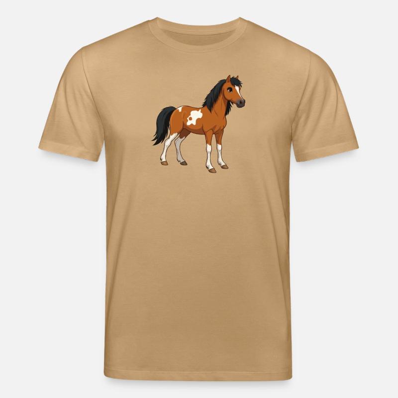 Pferd klein echt - Stanley/Stella Unisex Bio-T-Shirt CREATOR  - Karamell 