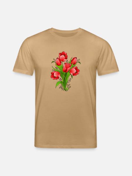 Blumen - Stanley/Stella Unisex Bio-T-Shirt CREATOR - Karamell