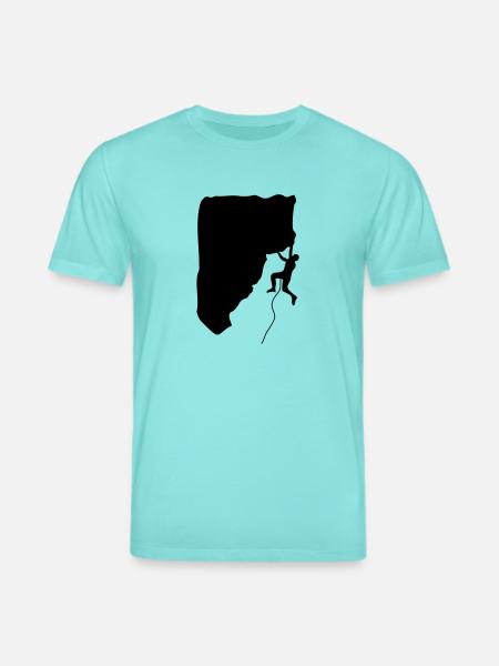 Klettern im Vorstieg - Stanley/Stella Unisex Bio-T-Shirt CREATOR  - Poolblau