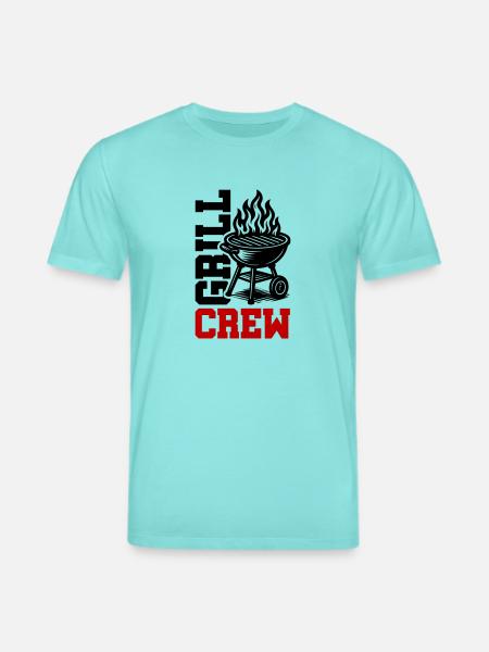 Grill Crew - Stanley/Stella CREATOR Unisex Organic T-Shirt - pool blue
