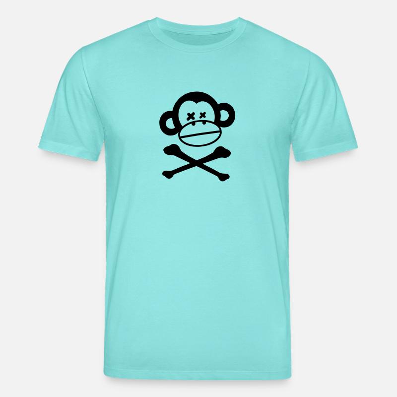 Skull Ape - Stanley/Stella Unisex Bio-T-Shirt CREATOR  - Poolblau