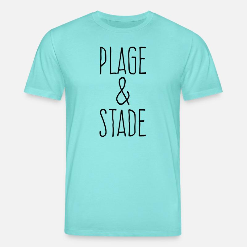 Plage et stade - T-shirt bio CREATOR Stanley/Stella Unisexe - bleu piscine