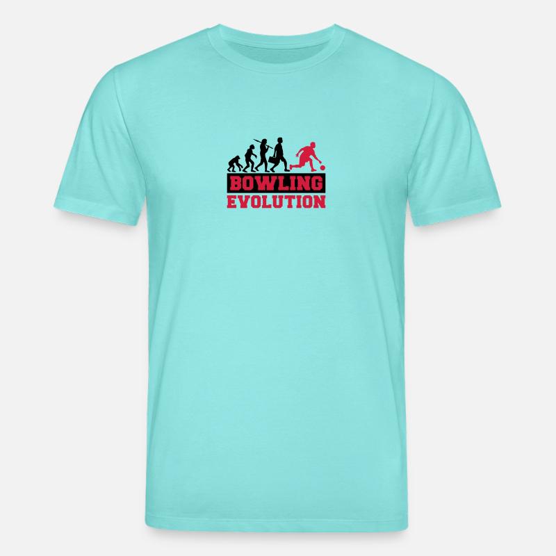 Bowling Evolution - Stanley/Stella Unisex Bio-T-Shirt CREATOR  - Poolblau