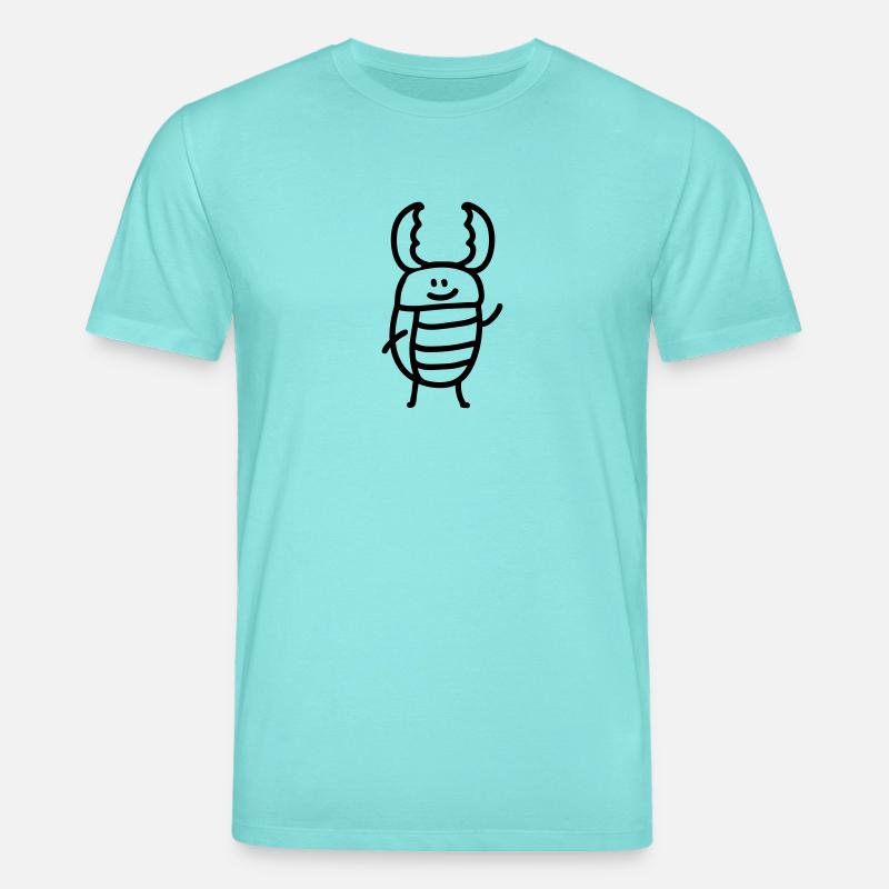 Hirschkäfer - Line - Stanley/Stella Unisex Bio-T-Shirt CREATOR  - Poolblau