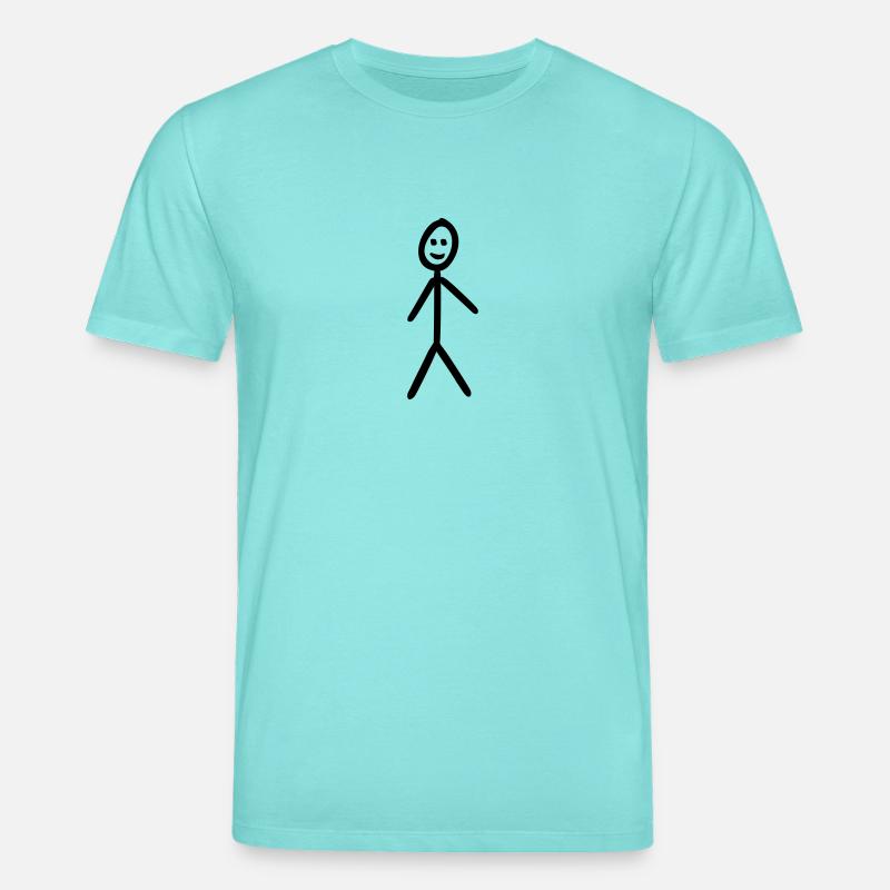Strichmännchen - Stanley/Stella Unisex Bio-T-Shirt CREATOR  - Poolblau