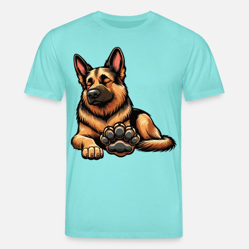 Deutscher Schäferhund Schäferhunde Schäferhunde - Stanley/Stella Unisex Bio-T-Shirt CREATOR  - Poolblau