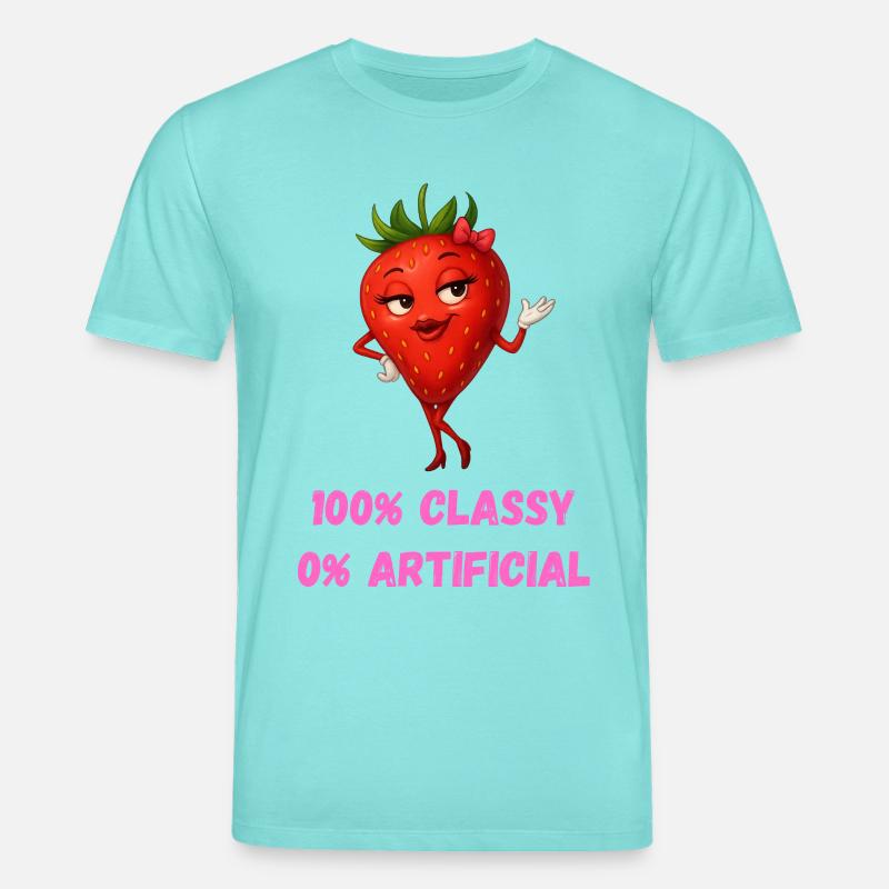 fraise diva élégant fruit dessin animé - T-shirt bio CREATOR Stanley/Stella Unisexe - bleu piscine
