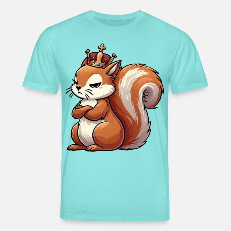 Eichhörnchen Eichhorn Eichhörnchenliebhaber Nager - Stanley/Stella Unisex Bio-T-Shirt CREATOR  - Poolblau