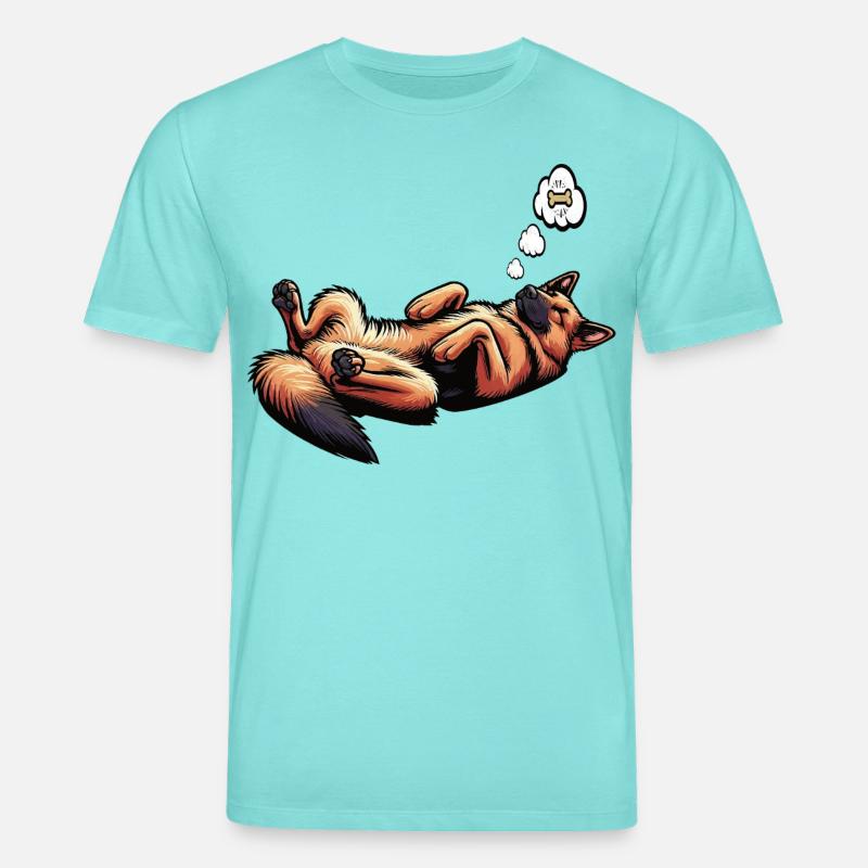 Deutscher Schäferhund Schäferhunde Schäferhunde - Stanley/Stella Unisex Bio-T-Shirt CREATOR  - Poolblau