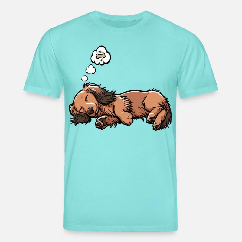 Langhaardackel Dackel Dackelhalter Teckel Tekkel - Stanley/Stella Unisex Bio-T-Shirt CREATOR  - Poolblau