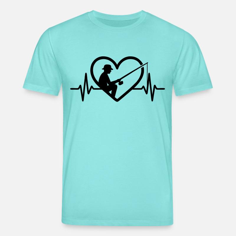 Cœur de pêche - T-shirt bio CREATOR Stanley/Stella Unisexe - bleu piscine