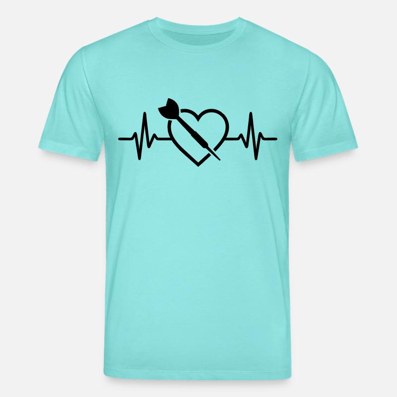 Darts Herz - Stanley/Stella Unisex Bio-T-Shirt CREATOR  - Poolblau
