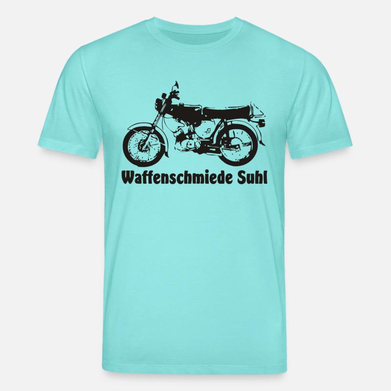 Simson S51 Waffenschmiede - Stanley/Stella Unisex Bio-T-Shirt CREATOR  - Poolblau