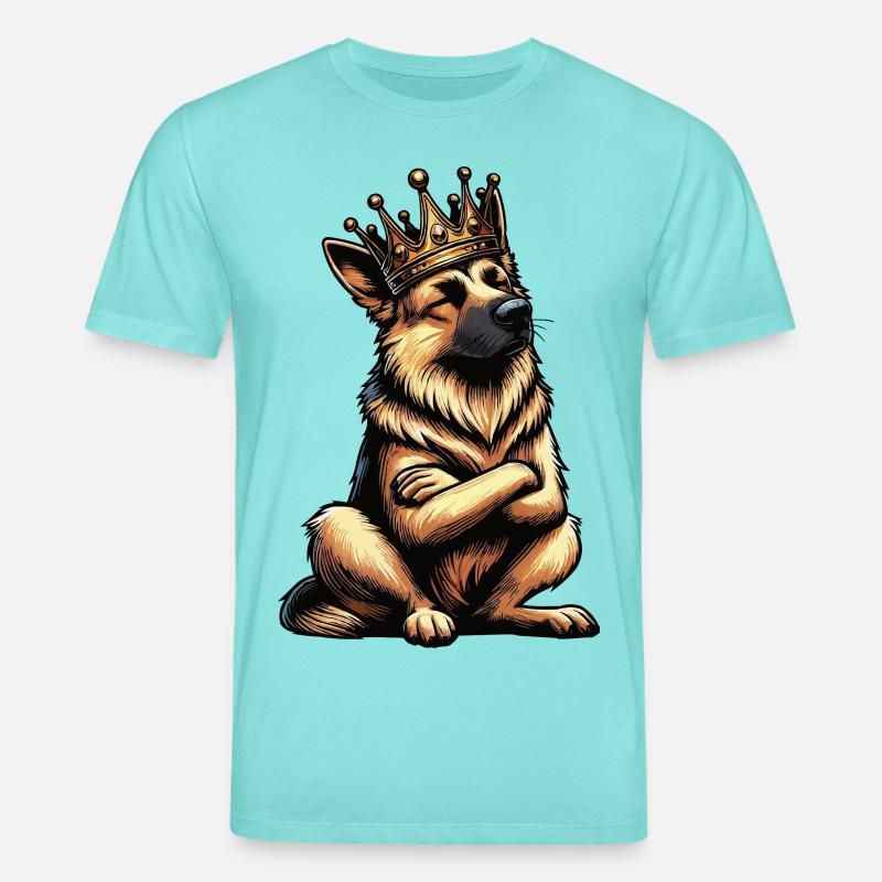 Deutscher Schäferhund Schäferhunde Schäferhunde - Stanley/Stella Unisex Bio-T-Shirt CREATOR  - Poolblau