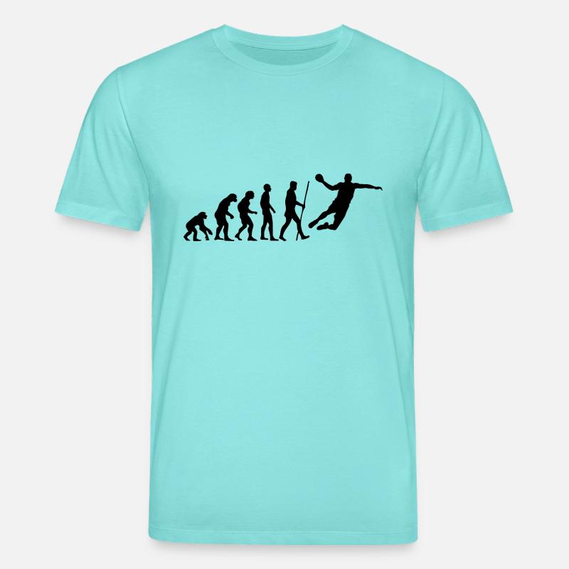 Handball Evolution - Stanley/Stella CREATOR Unisex Organic T-Shirt - pool blue