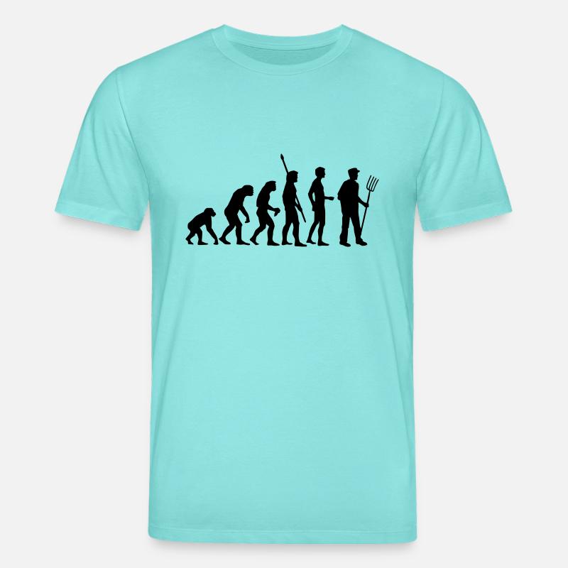 evolution_bauer_b - Stanley/Stella CREATOR Unisex Organic T-Shirt - pool blue
