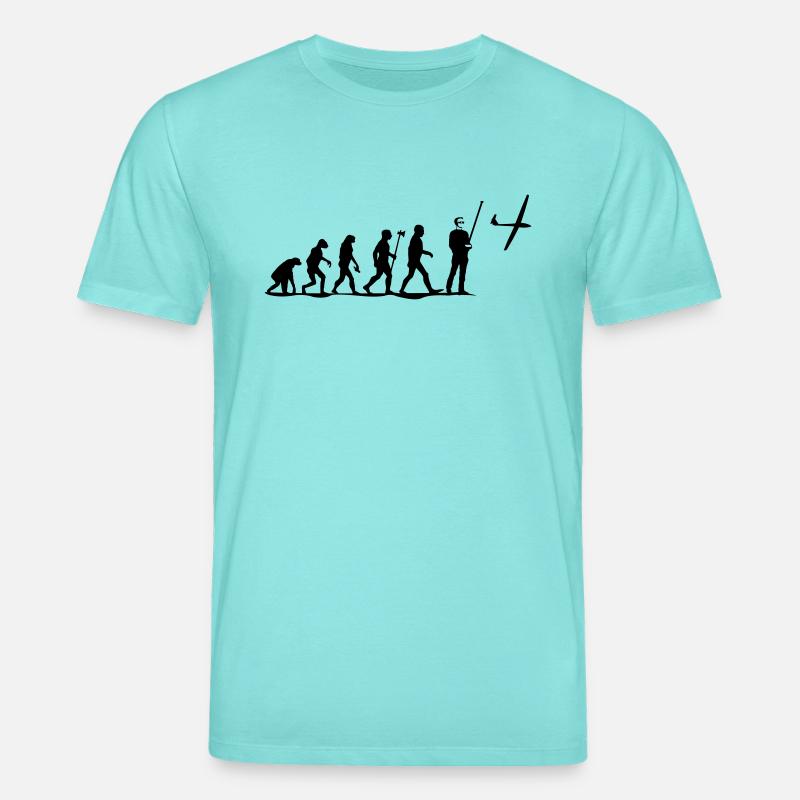 evolution rc pilot - Stanley/Stella CREATOR Unisex Organic T-Shirt - pool blue