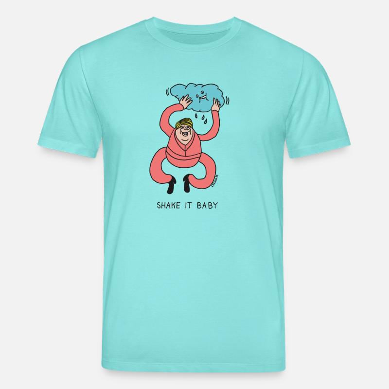 Secouez bébé - T-shirt bio CREATOR Stanley/Stella Unisexe - bleu piscine