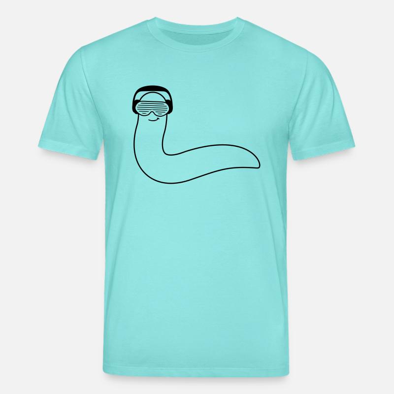 funky_dj_worm - Stanley/Stella Unisex Bio-T-Shirt CREATOR  - Poolblau