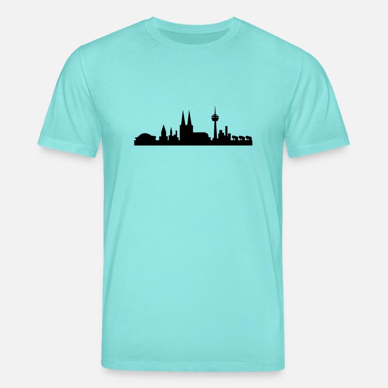 koelner_skyline - Stanley/Stella Unisex Bio-T-Shirt CREATOR  - Poolblau