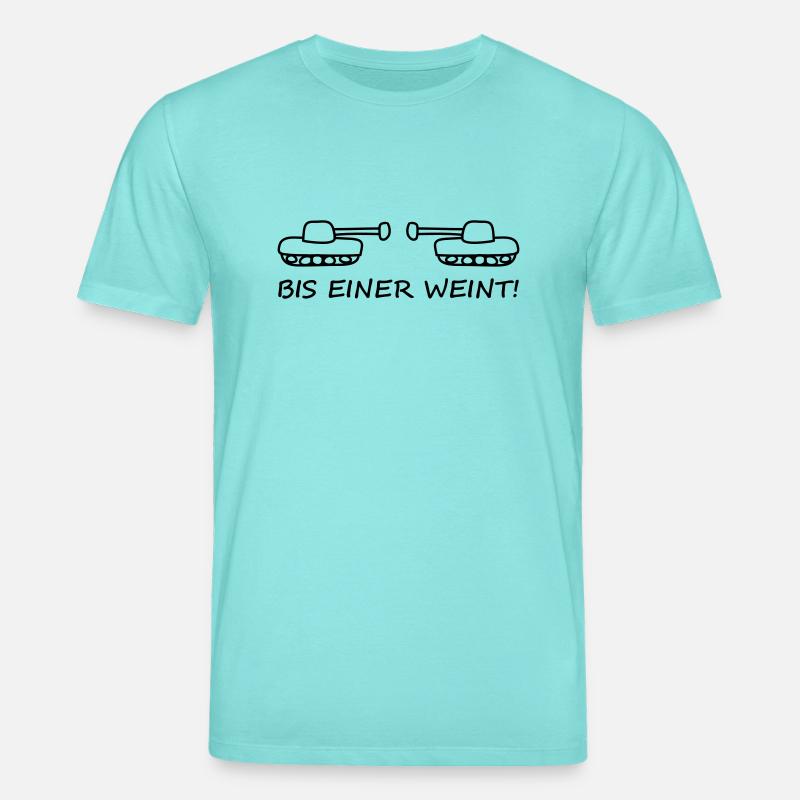 bis_einer_weint_panzer_1c - Stanley/Stella Unisex Bio-T-Shirt CREATOR  - Poolblau