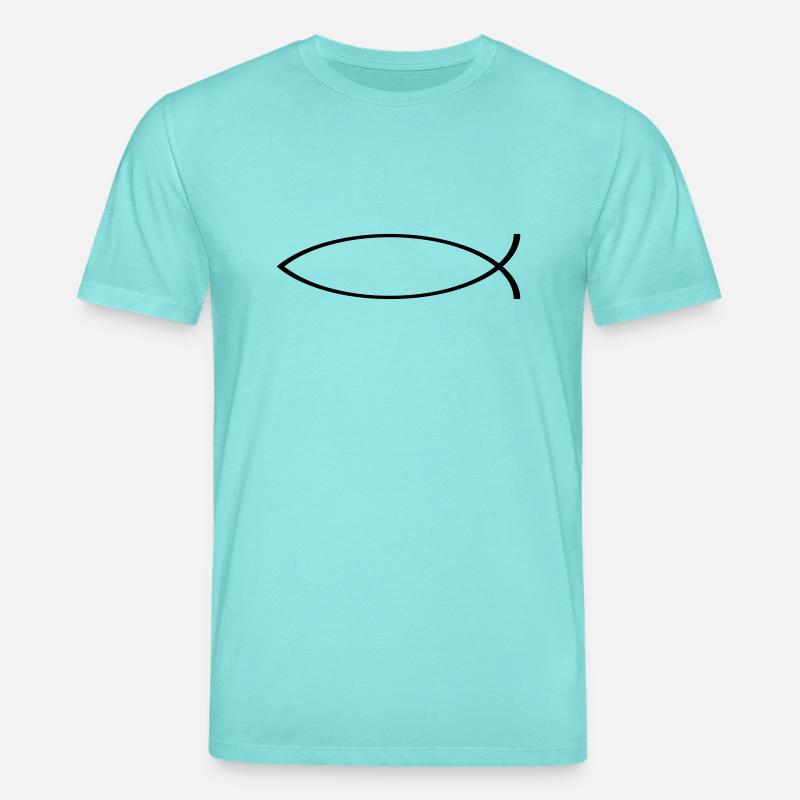 Fisch - Stanley/Stella Unisex Bio-T-Shirt CREATOR  - Poolblau
