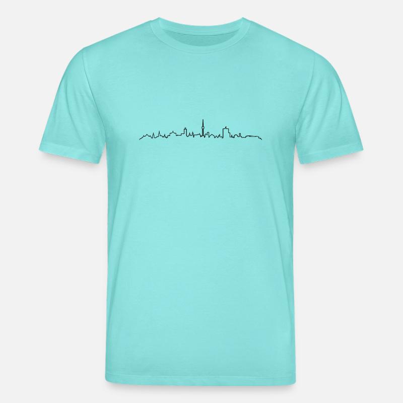Skyline - Stuttgart - Stanley/Stella Unisex Bio-T-Shirt CREATOR  - Poolblau