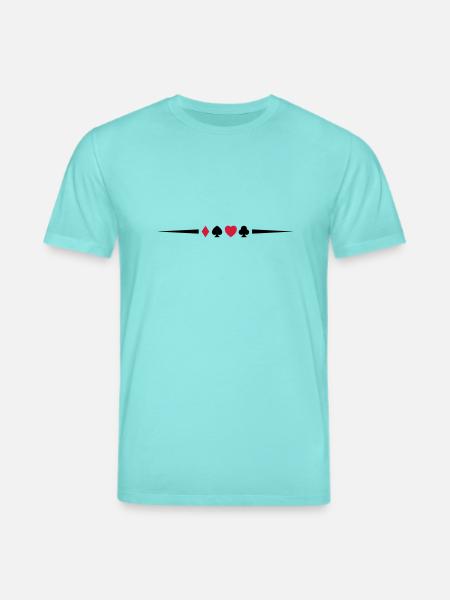poker_symbol_design_2 - T-shirt bio CREATOR Stanley/Stella Unisexe - bleu piscine