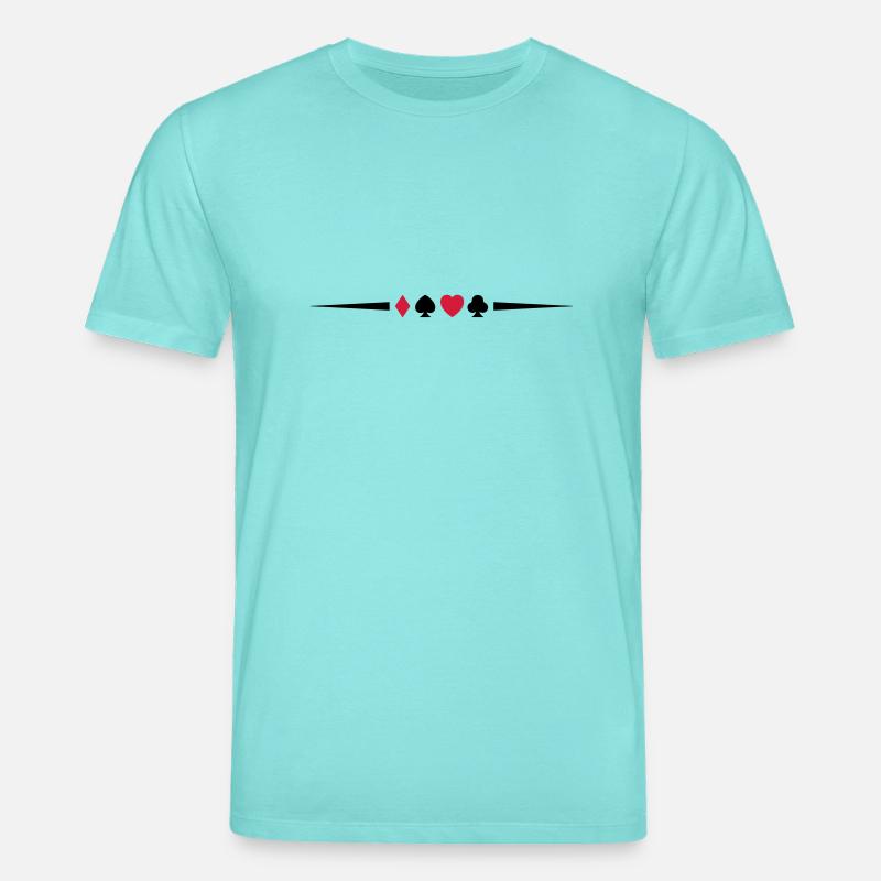 poker_symbol_design_2 - Stanley/Stella Unisex Bio-T-Shirt CREATOR  - Poolblau