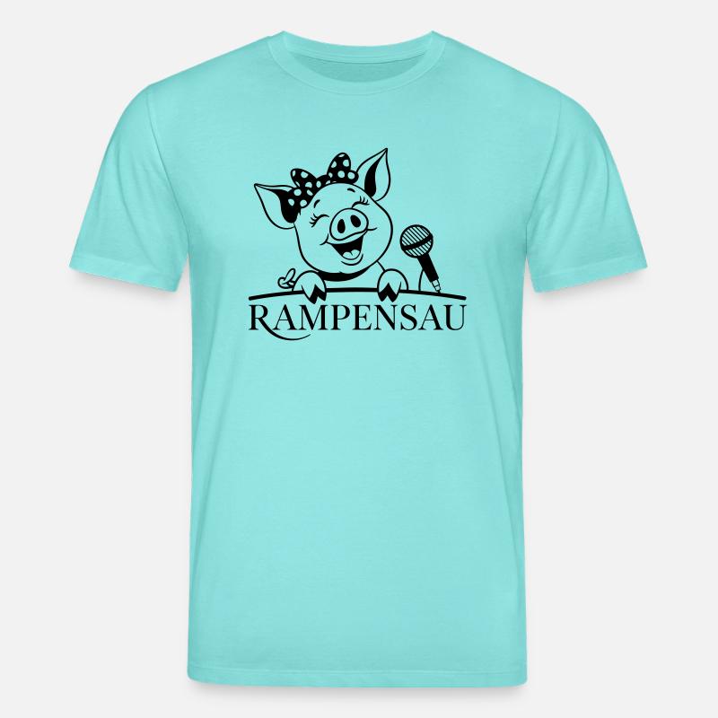 Ramp pig - Stanley/Stella CREATOR Unisex Organic T-Shirt - pool blue