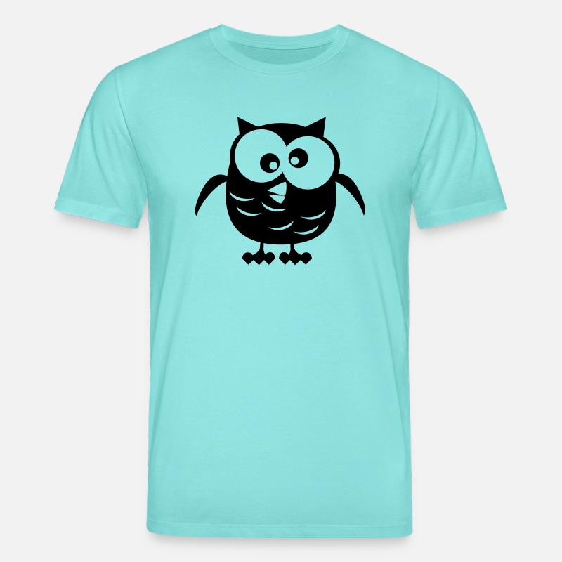 Eule - Stanley/Stella Unisex Bio-T-Shirt CREATOR  - Poolblau