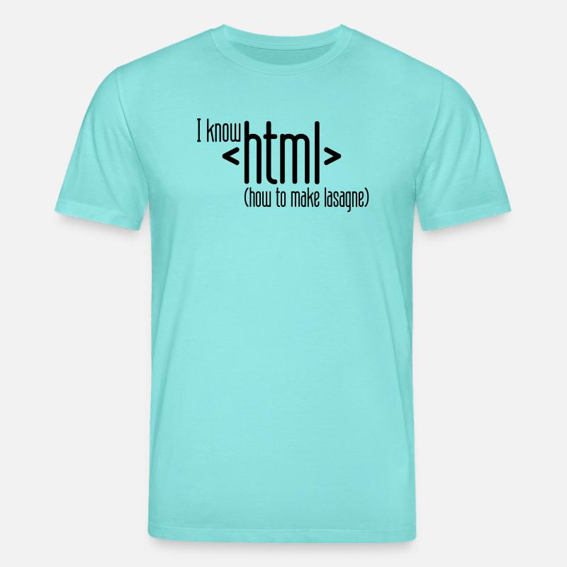 i know html - Stanley/Stella CREATOR Unisex Organic T-Shirt - pool blue