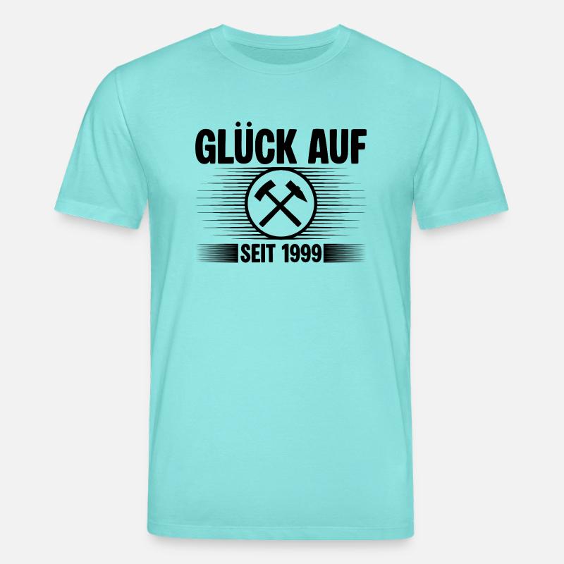 Glueck auf seit 1999 - Stanley/Stella Unisex Bio-T-Shirt CREATOR - Poolblau