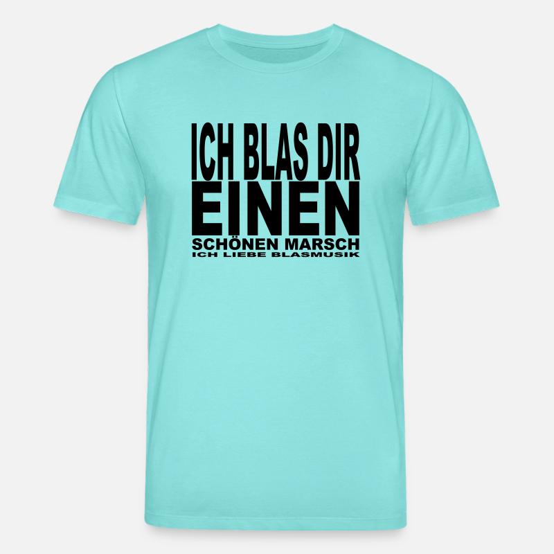 Ich blas dir einen - Stanley/Stella Unisex Bio-T-Shirt CREATOR  - Poolblau