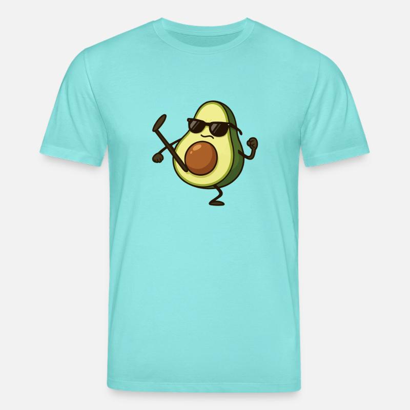 Avocado Karate - Stanley/Stella CREATOR Unisex Organic T-Shirt - pool blue
