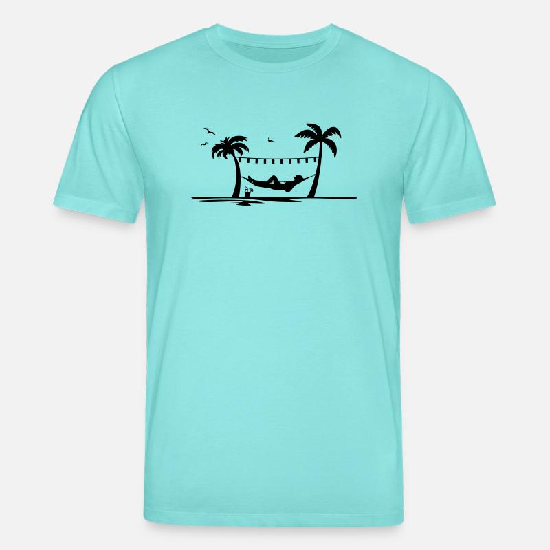 Sommer - Hängematte - Stanley/Stella Unisex Bio-T-Shirt CREATOR  - Poolblau